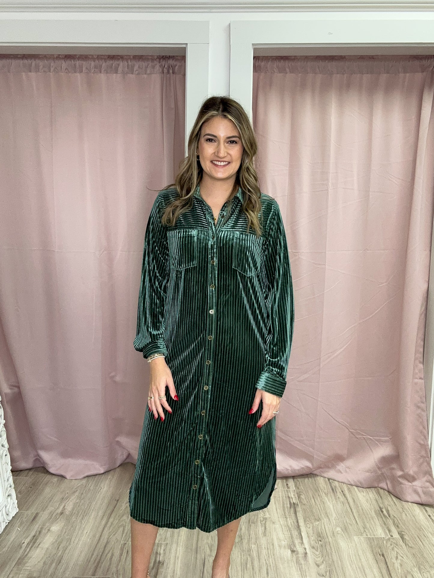 Holiday Sage Dress
