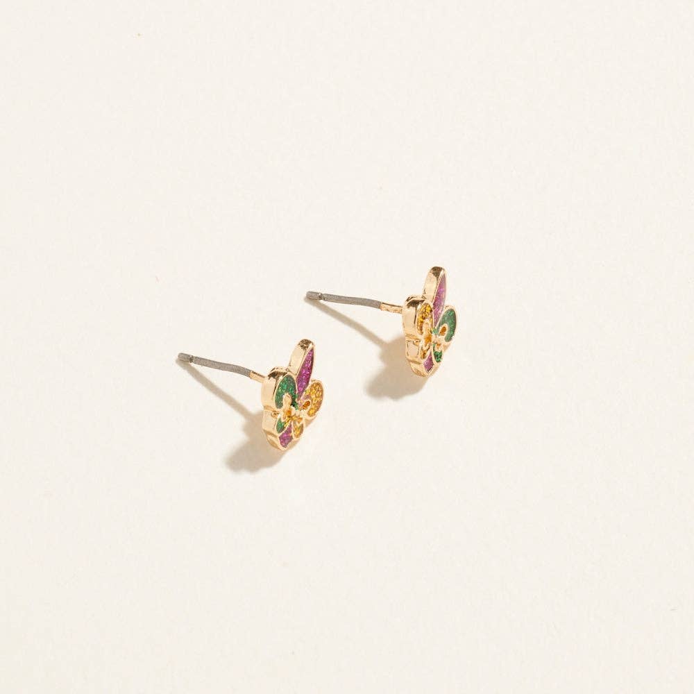 MG Fleur De Lis Studs