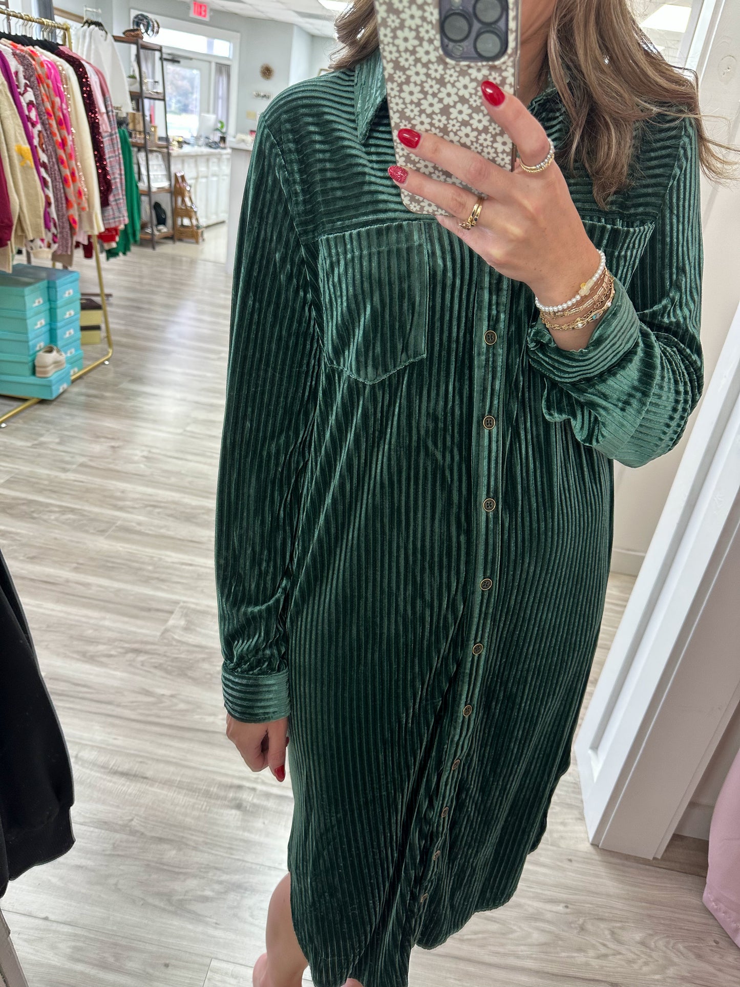 Holiday Sage Dress