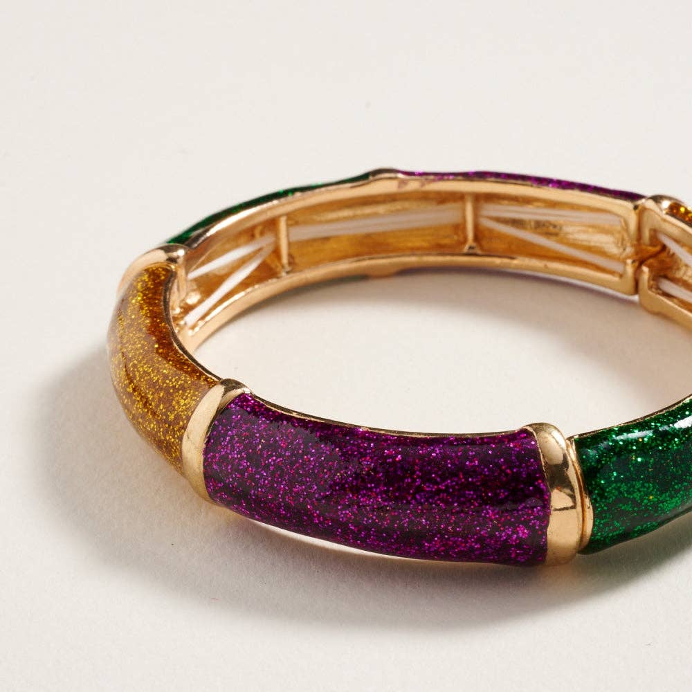 Mardi Gras Stretch Bracelet