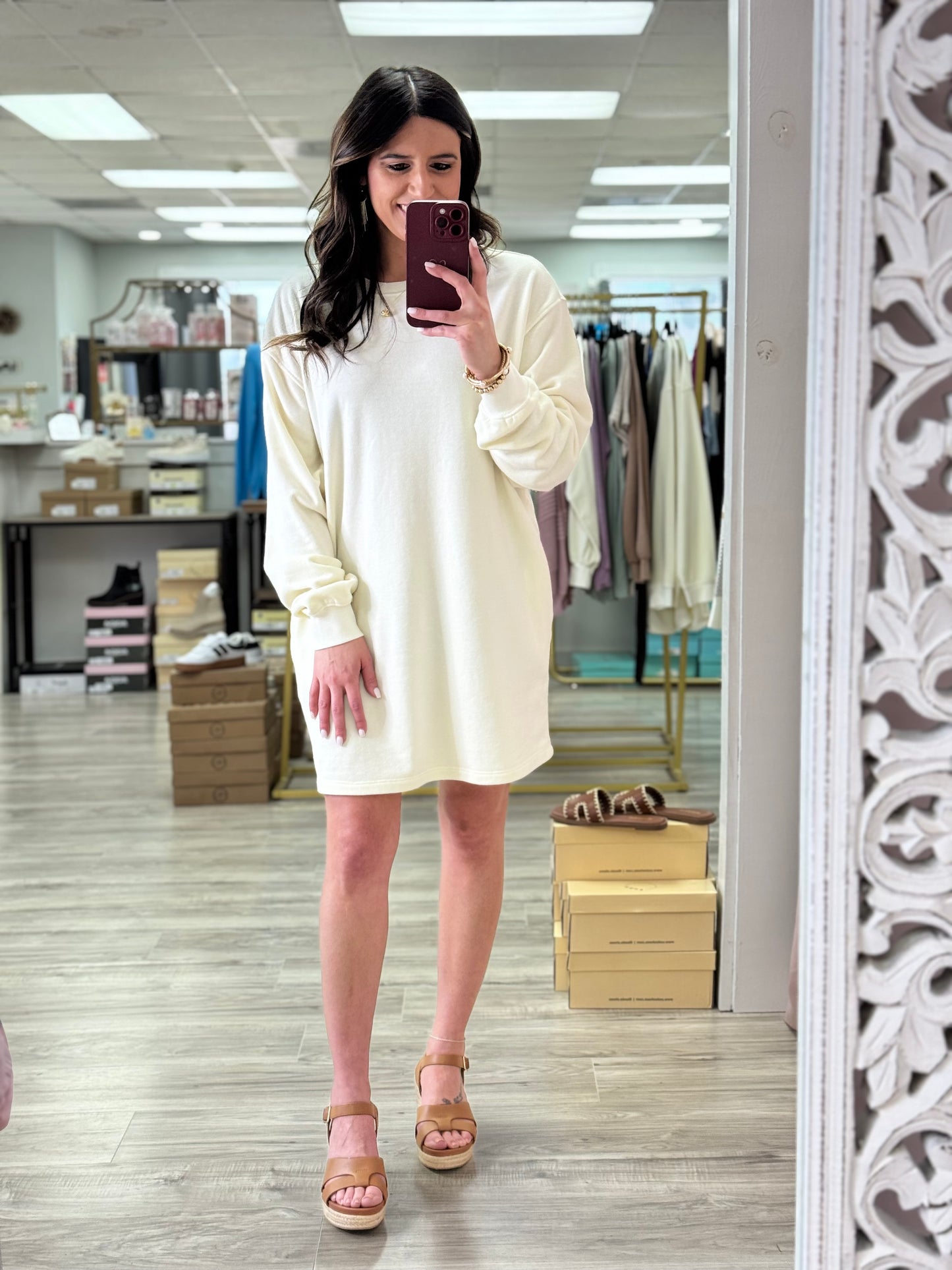 Lovely Sweatshirt Dress