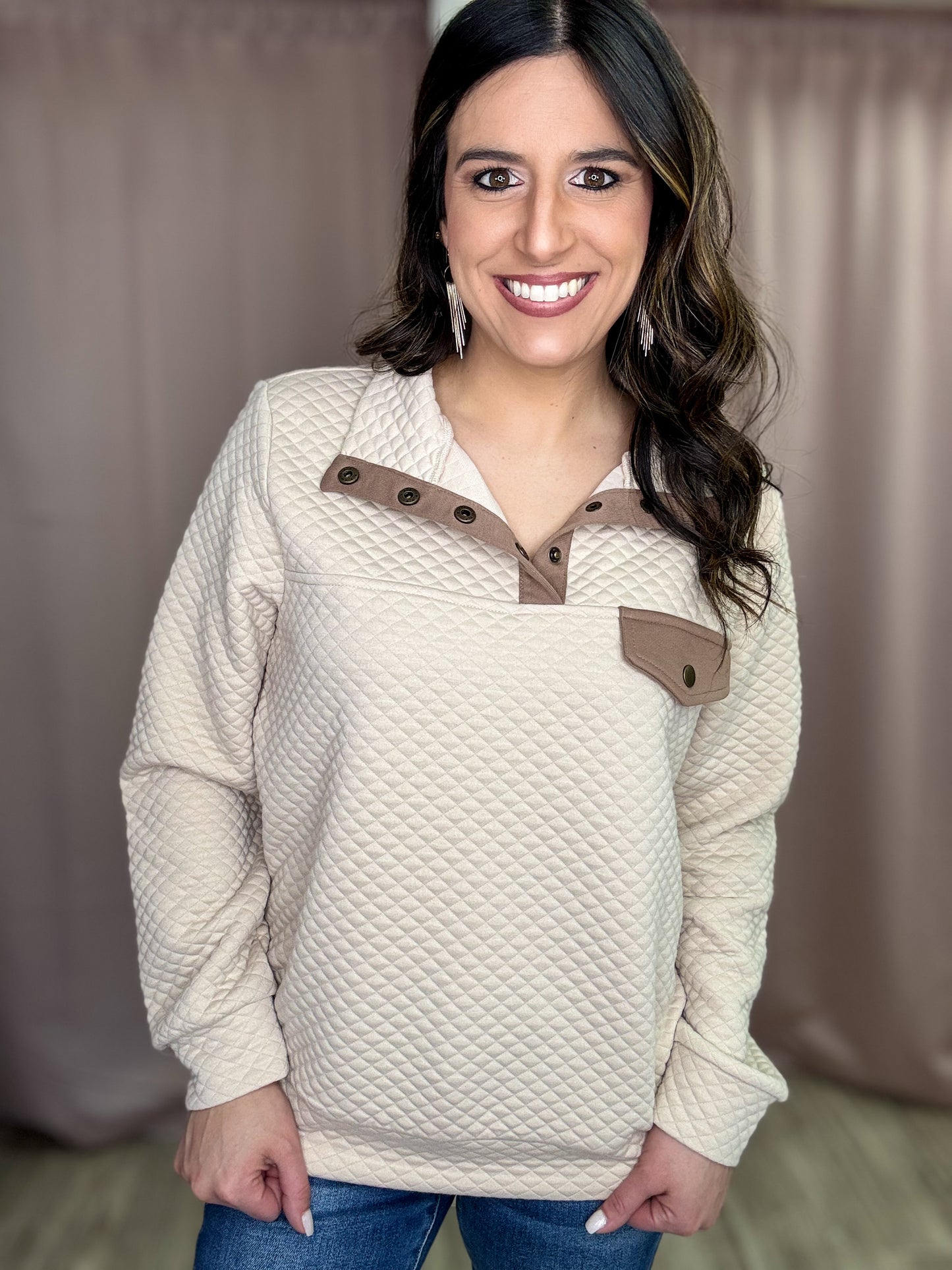 Quilted Pullover Top