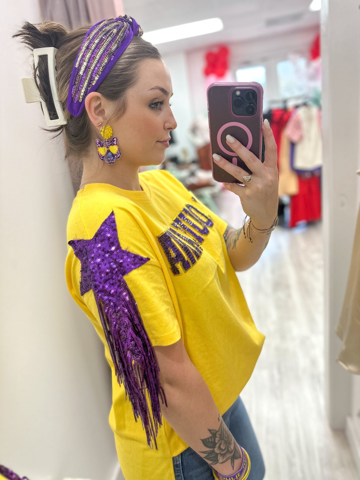 Sequin Stripe Headband