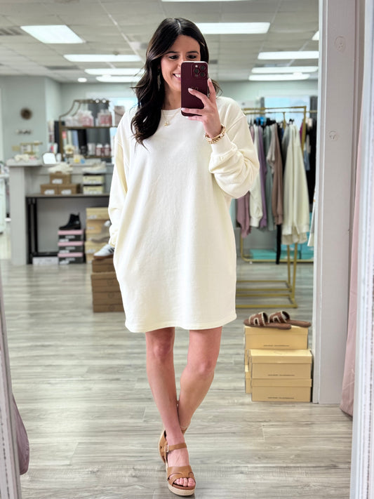 Lovely Sweatshirt Dress