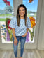 Blue Blooms Top