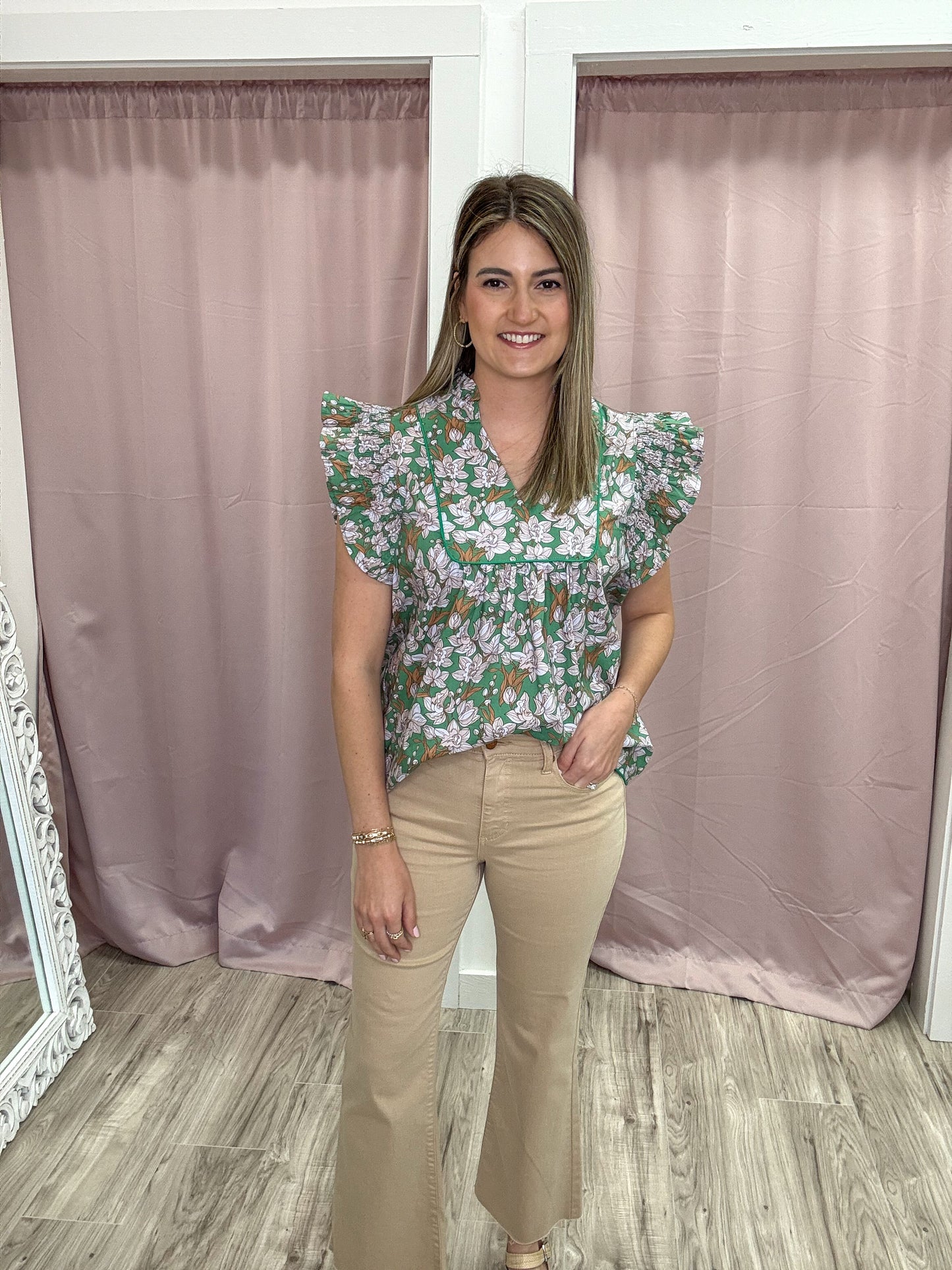 Spring Floral Top