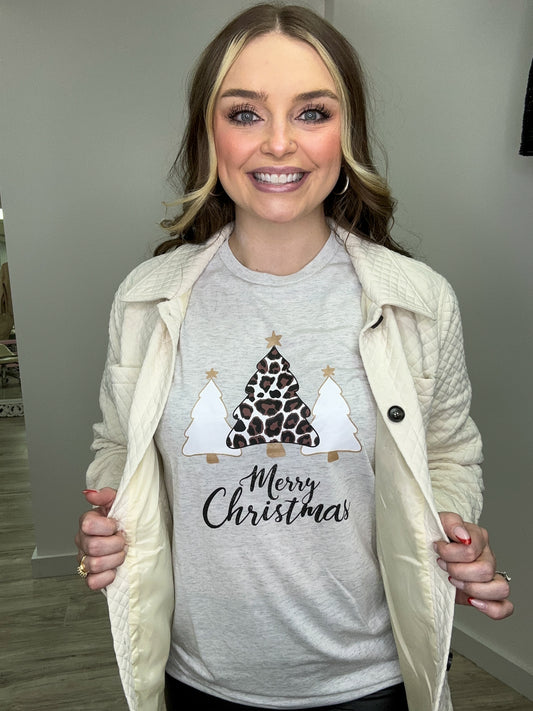 Leopard Christmas Tee