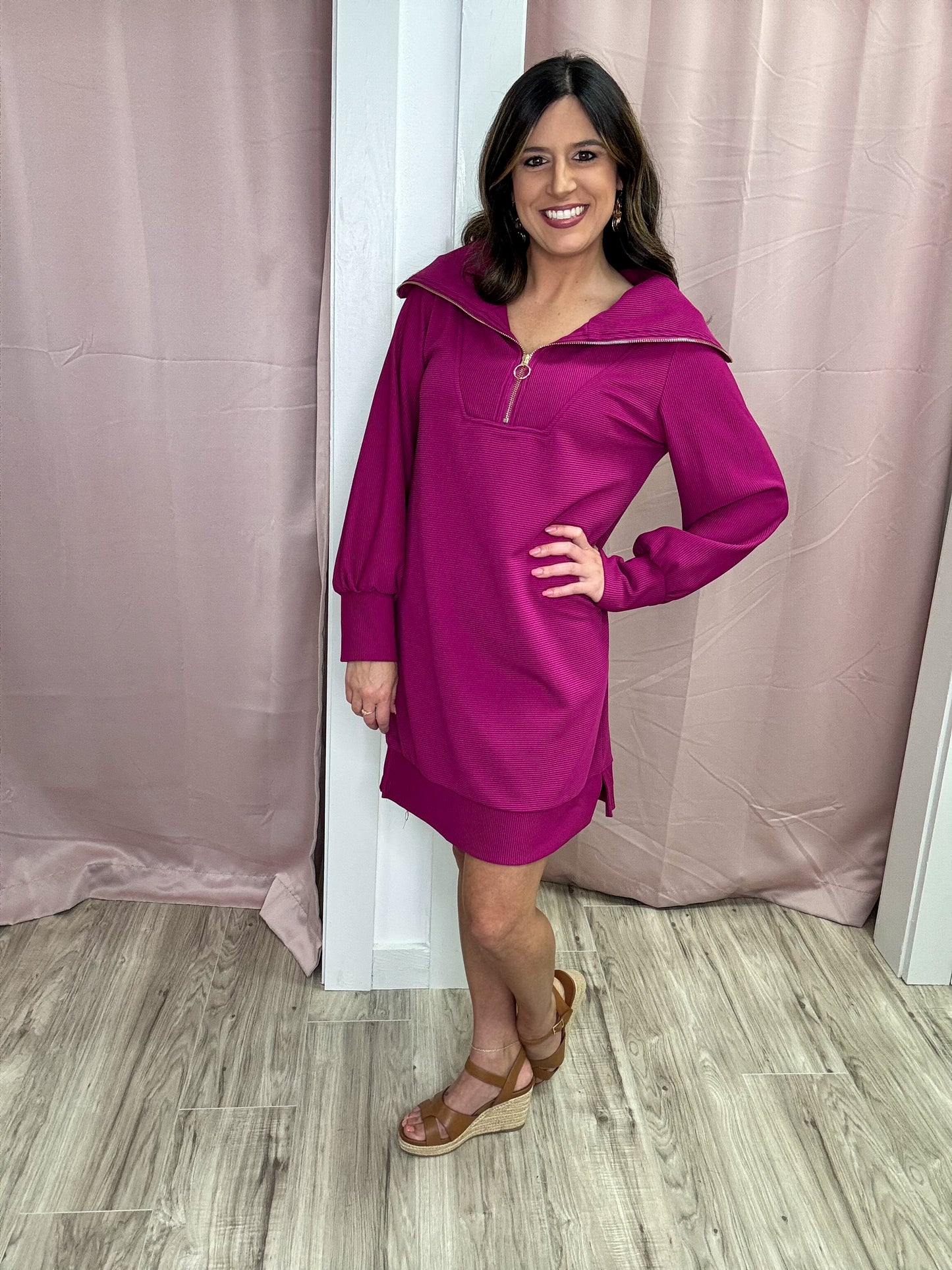 Charming Magenta Dress