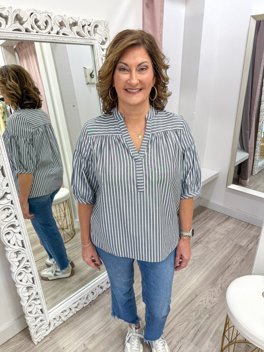 Smoky Striped Top