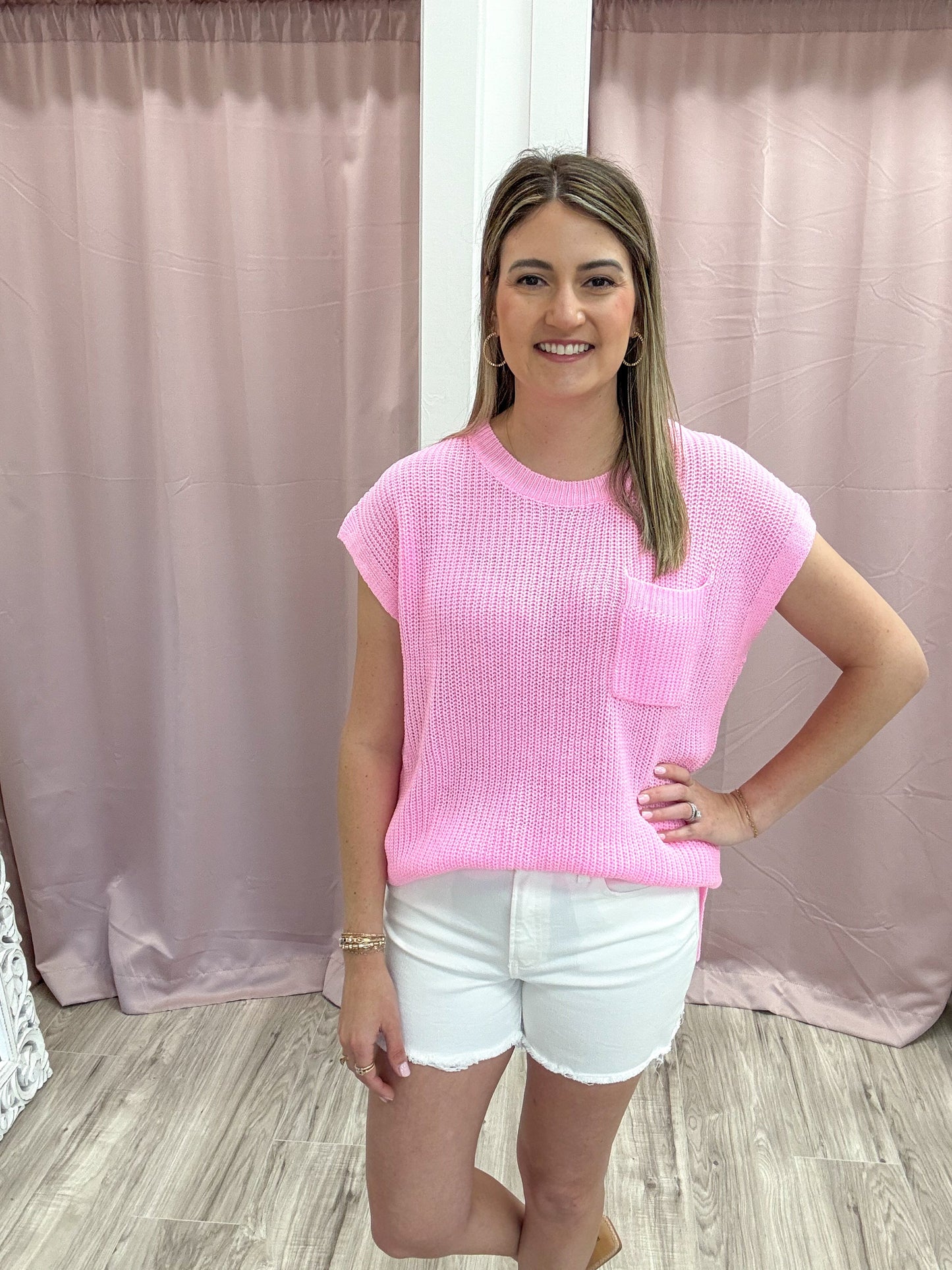 Lily White Denim Shorts