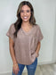 Mocha Shimmer Top