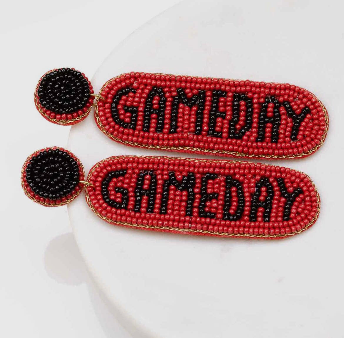 Beaded Gameday Earrings