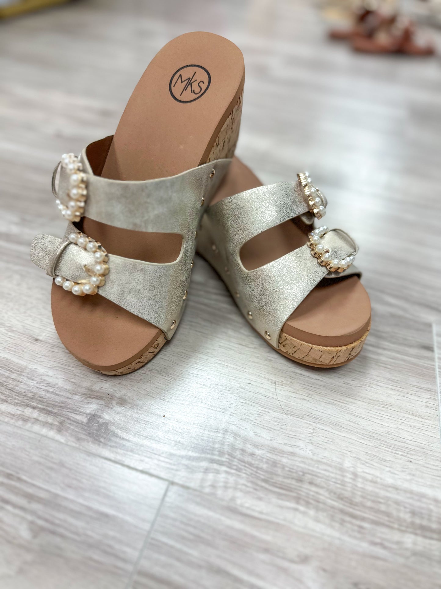 Brianna Wedge Sandal