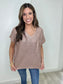 Mocha Shimmer Top