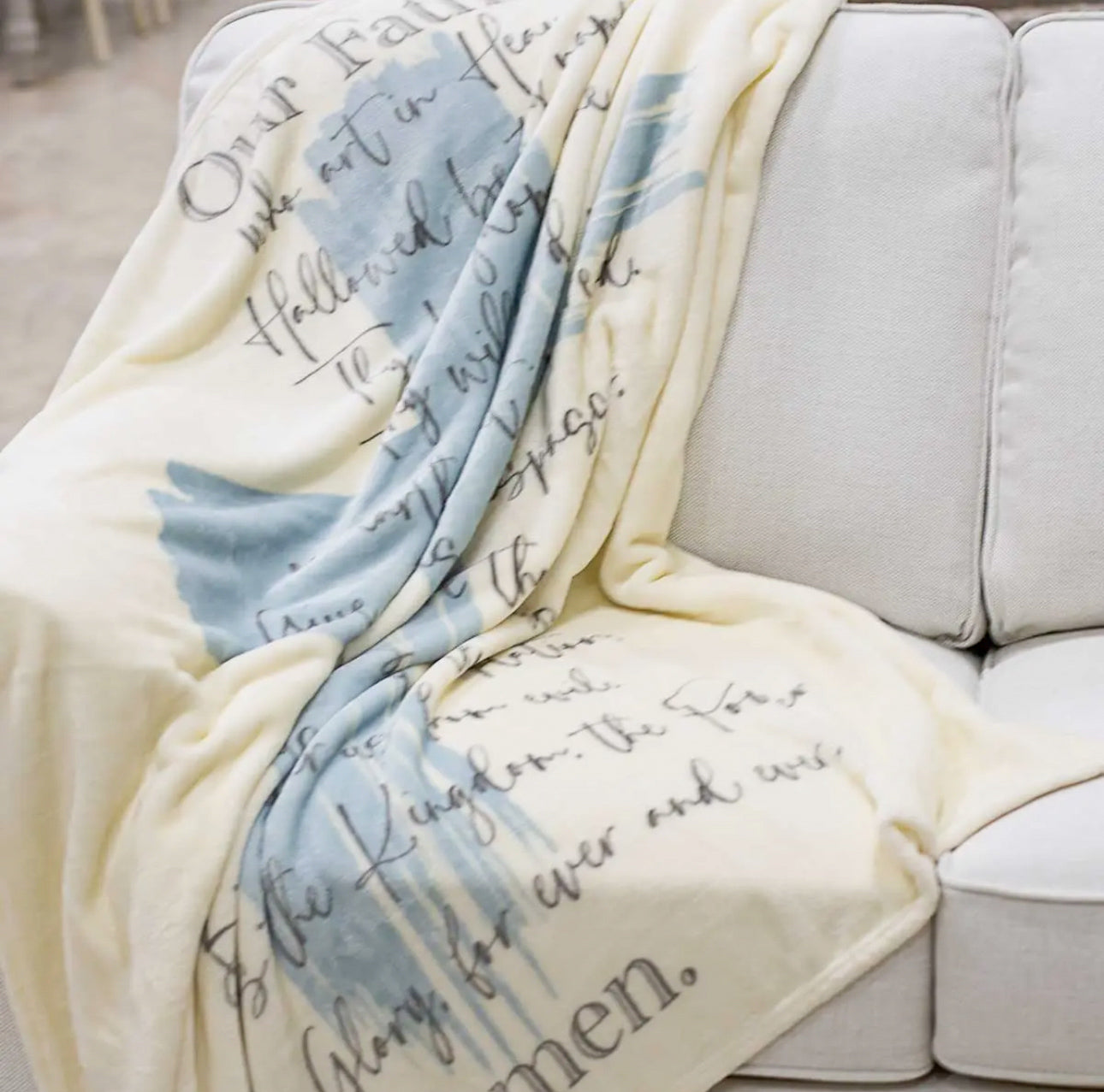 Lord's Prayer Throw Blanket