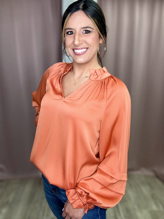 New In Orange Top