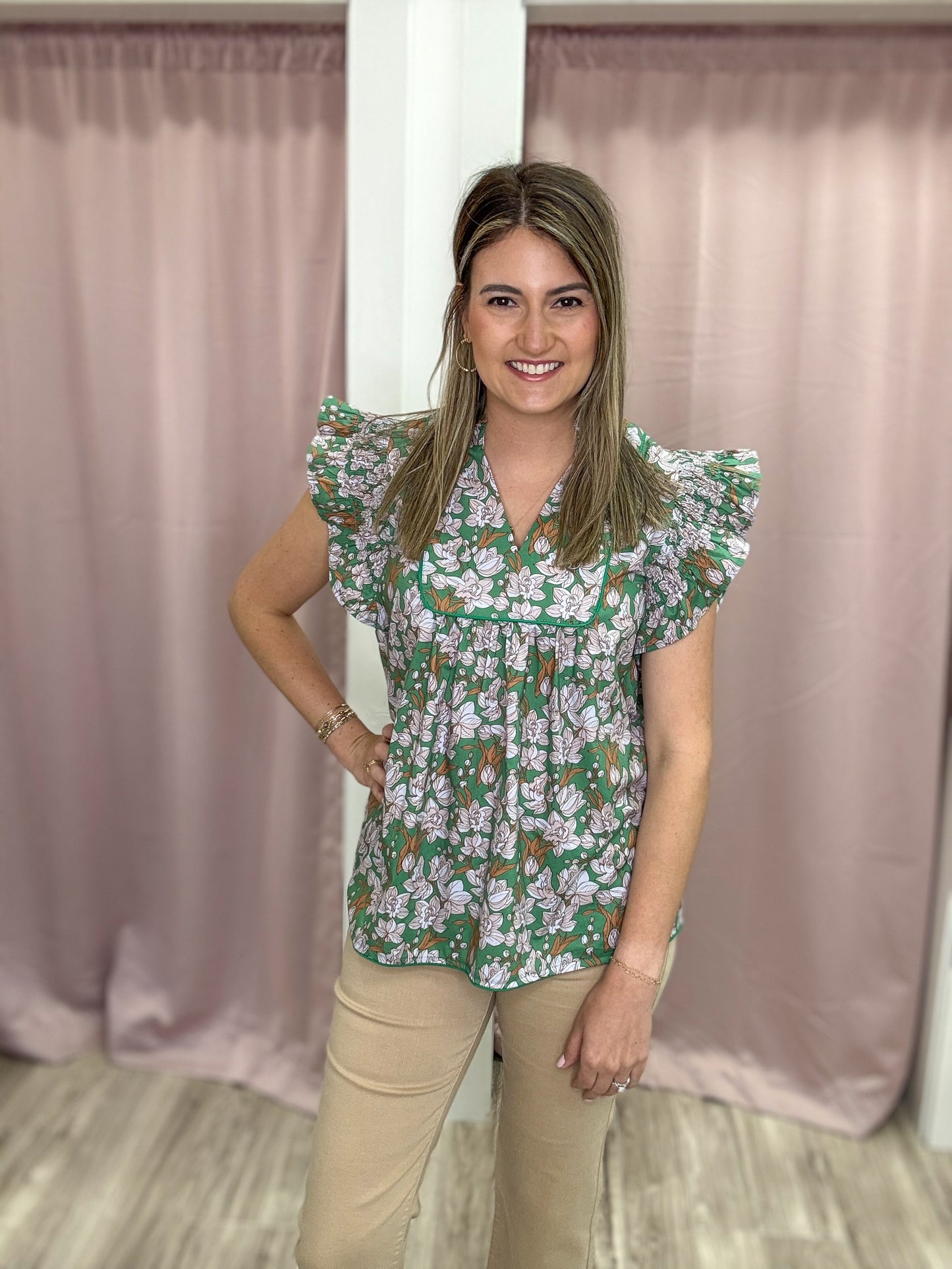 Spring Floral Top