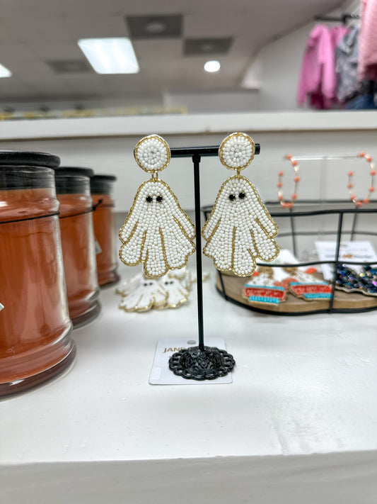 Ghost Beaded Earrings