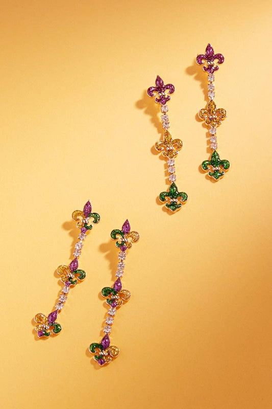 MG Fleur De Lis Earrings