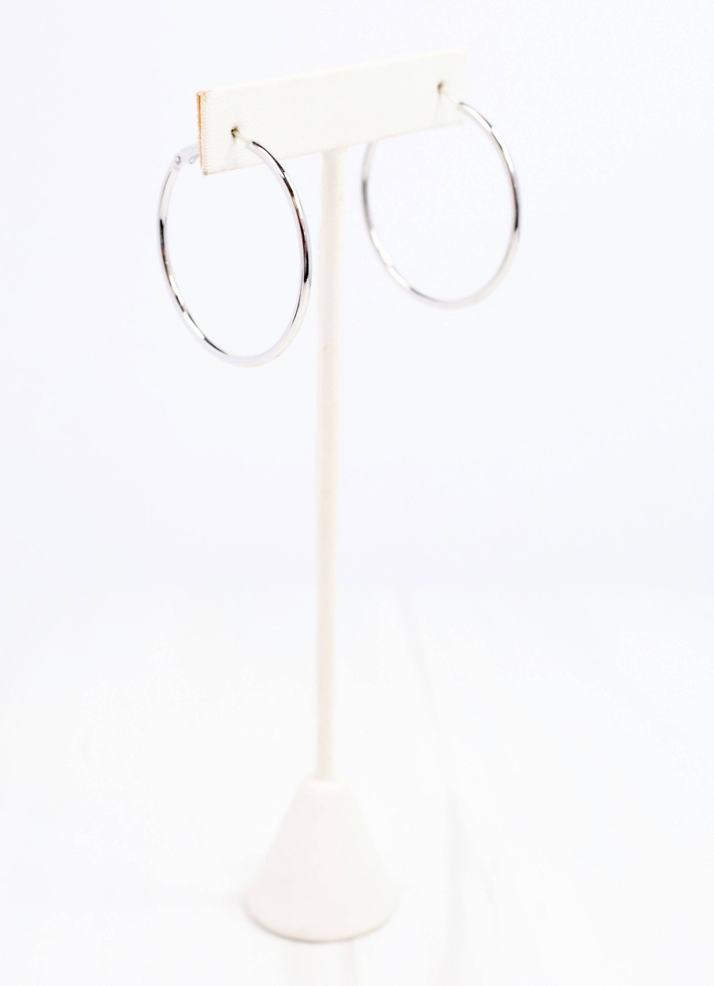 Renee Hoop Shiny Silver