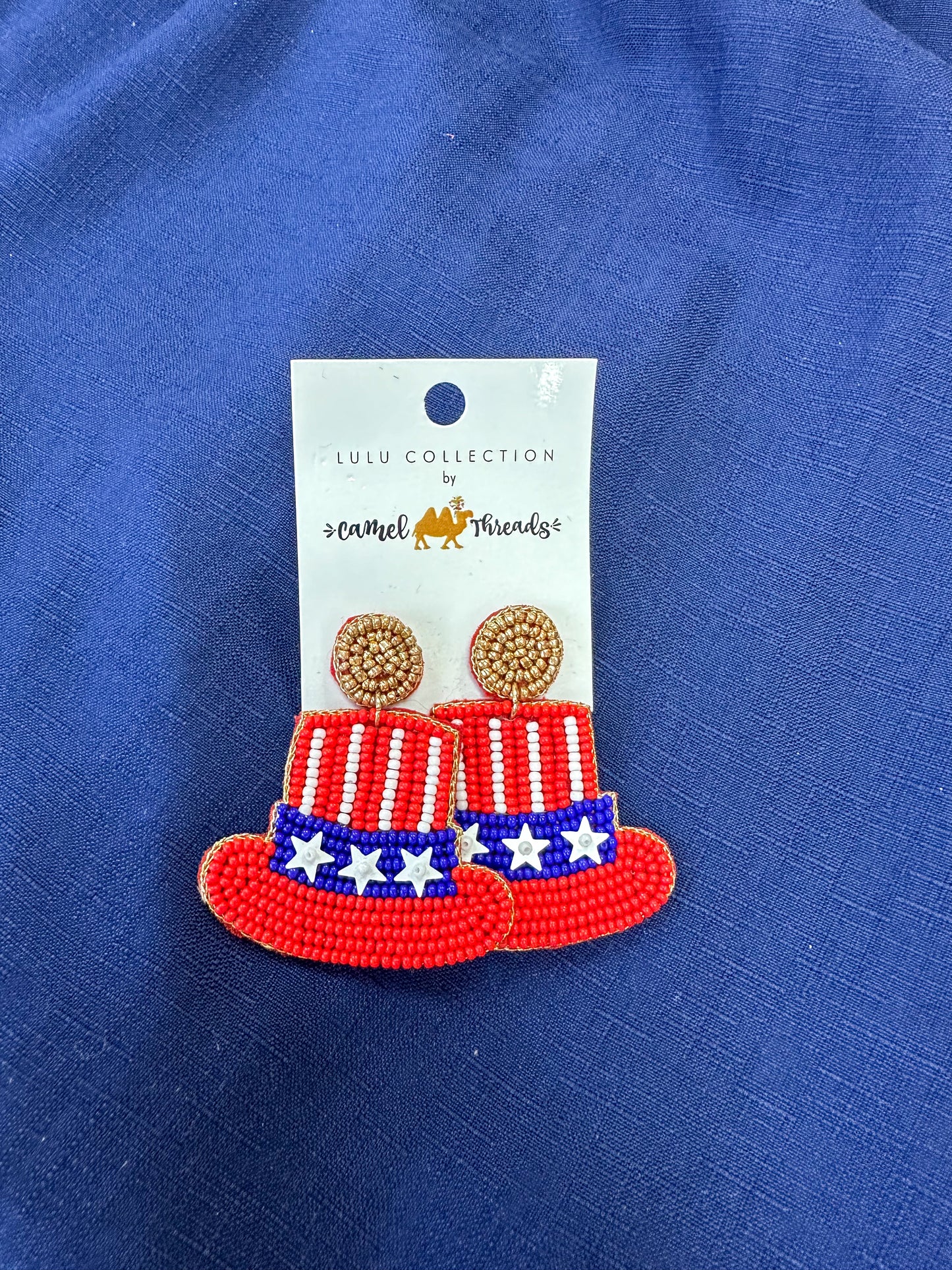 American Hat Earrings