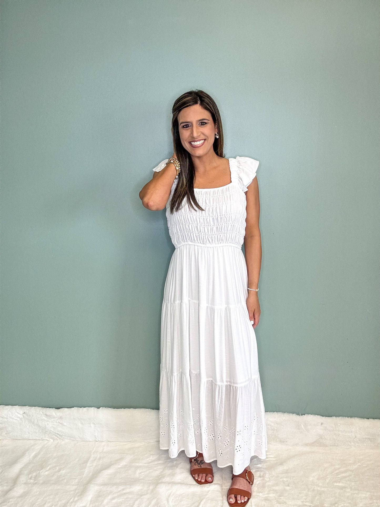 White Midi Dress