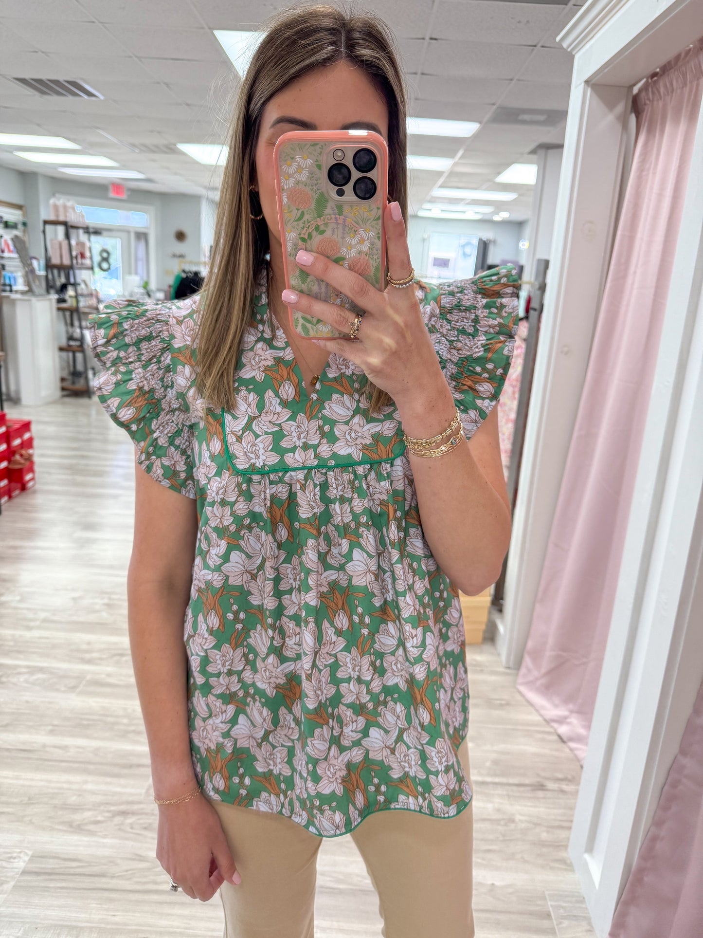 Spring Floral Top