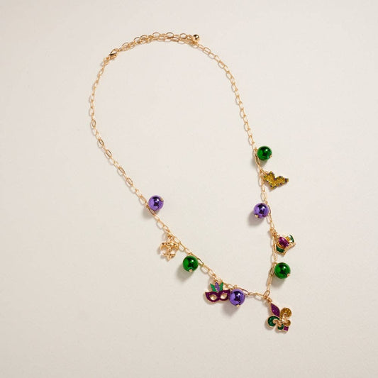 Mardi Gras Mambo Charm Necklace