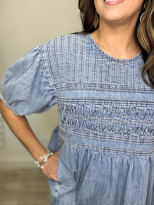 Blue Jean Baby Dress