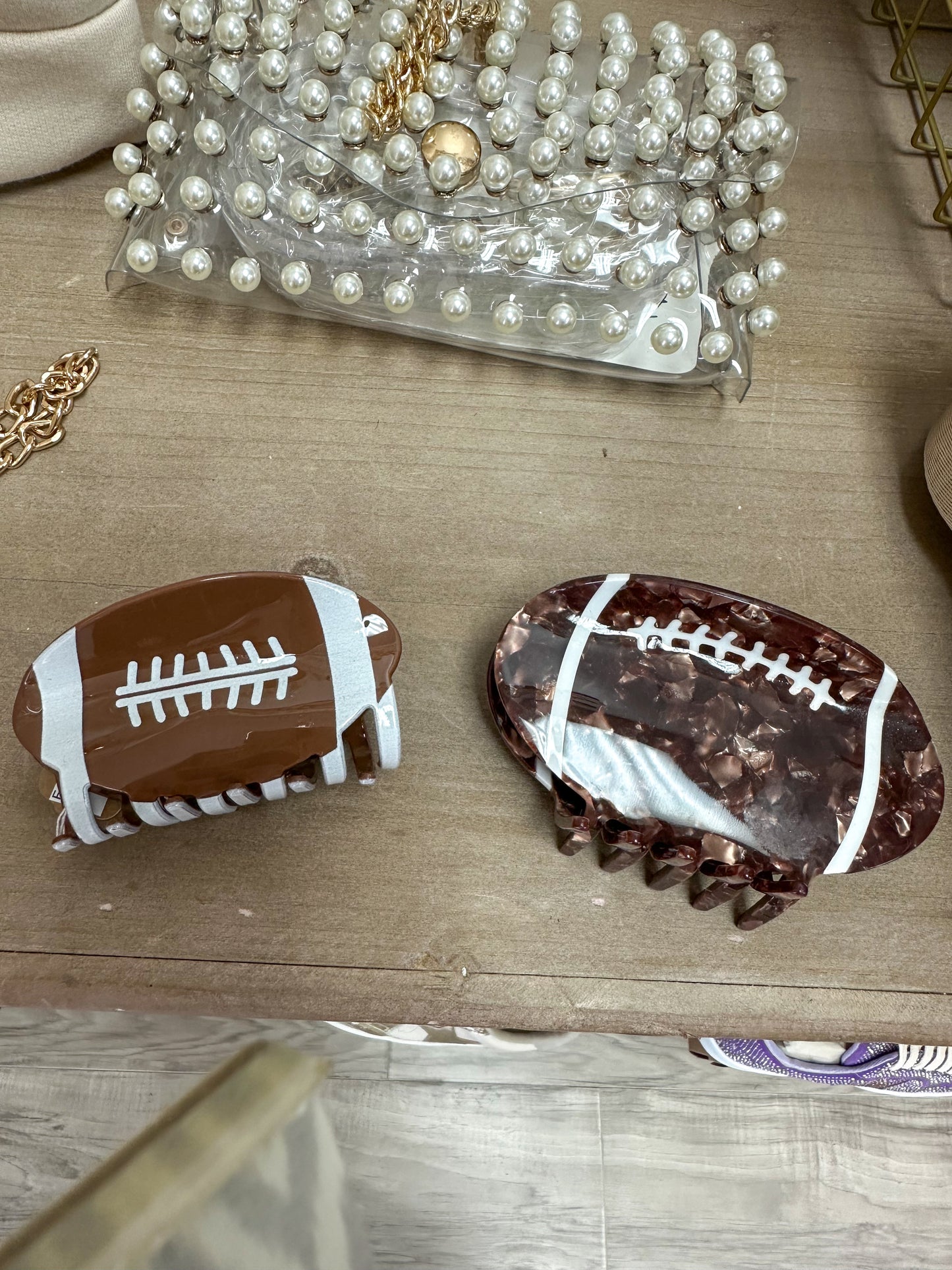 Football Hair Clip