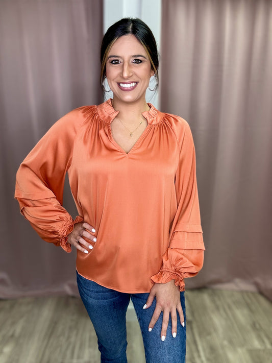 New In Orange Top