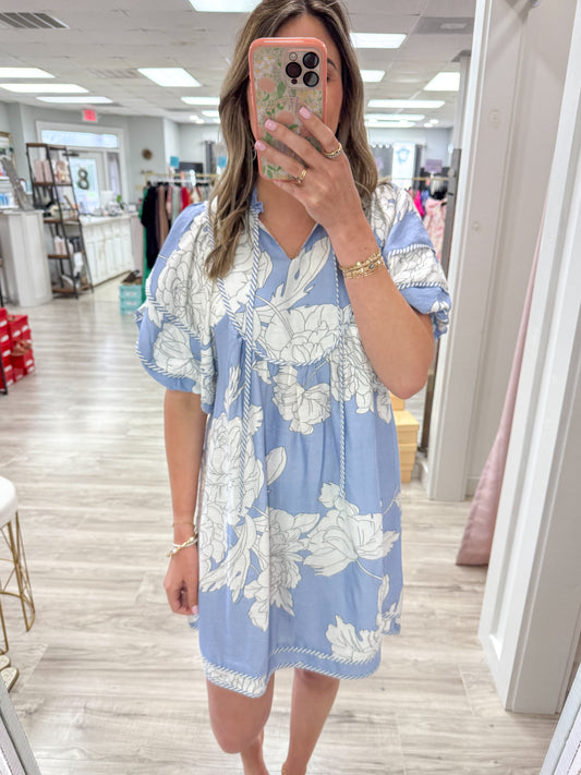 Misty Blue Dress