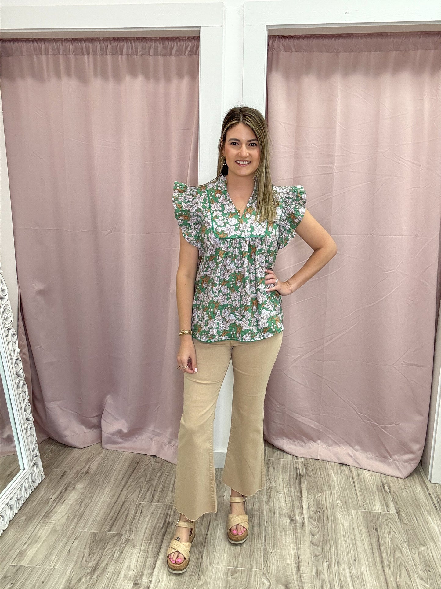 Spring Floral Top