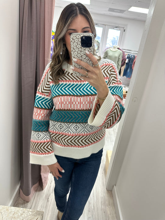 Only Aztec Sweater