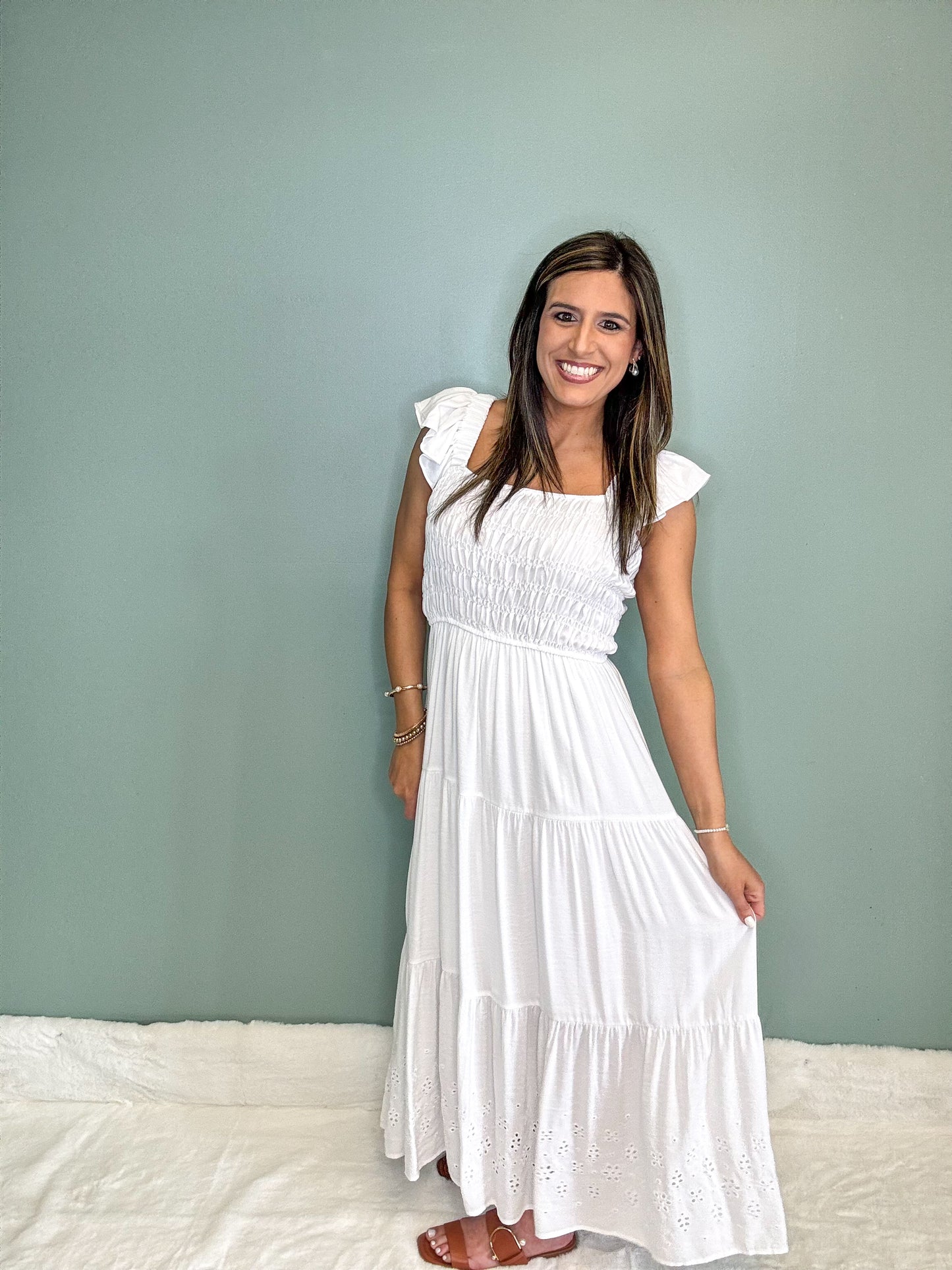 White Midi Dress