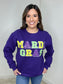 Mardi Gras Sequin Sweatshirt