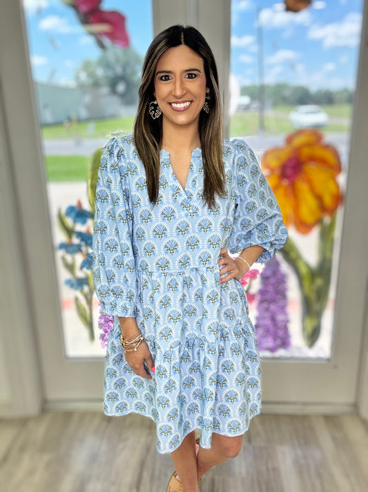 Blue Blooms Dress