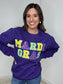 Mardi Gras Sequin Sweatshirt