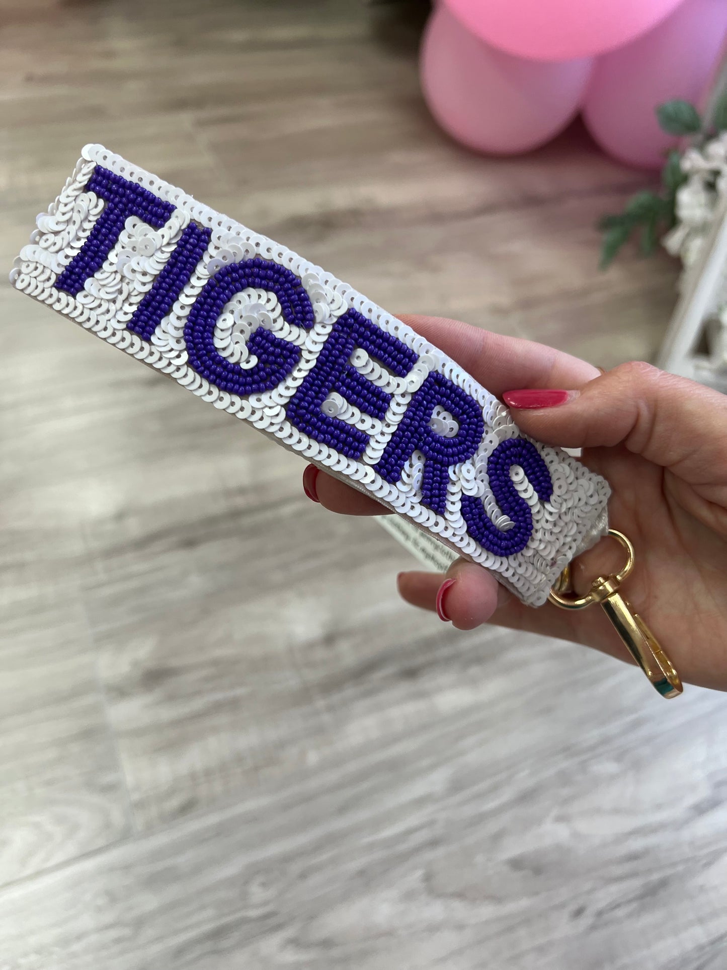 Geaux Tigers Keychain