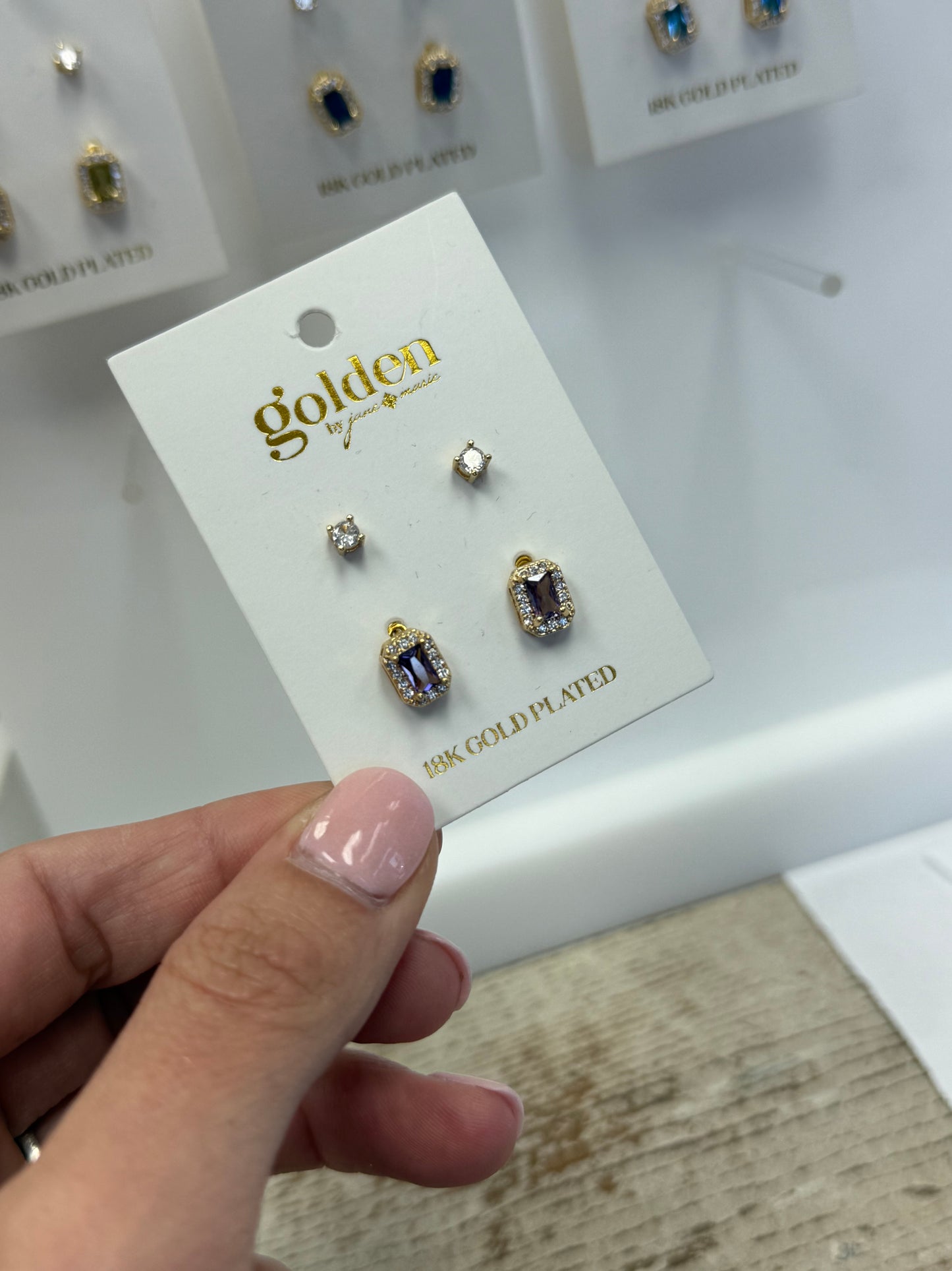 Birthstone Stud Set