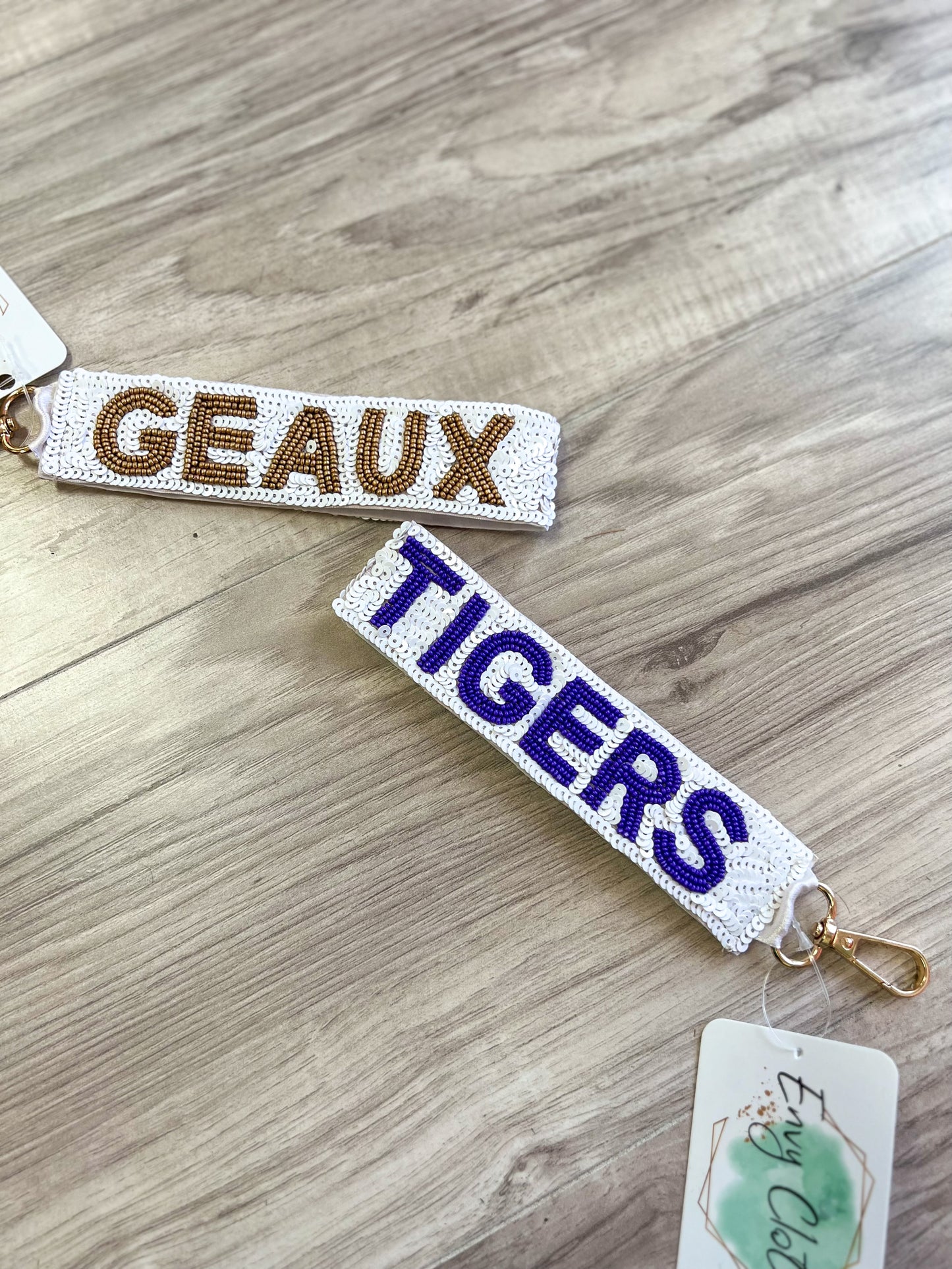 Geaux Tigers Keychain