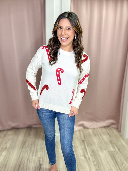 Candy Cane Sweater