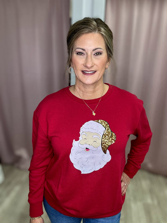 Sparkling Santa Sweatshirt