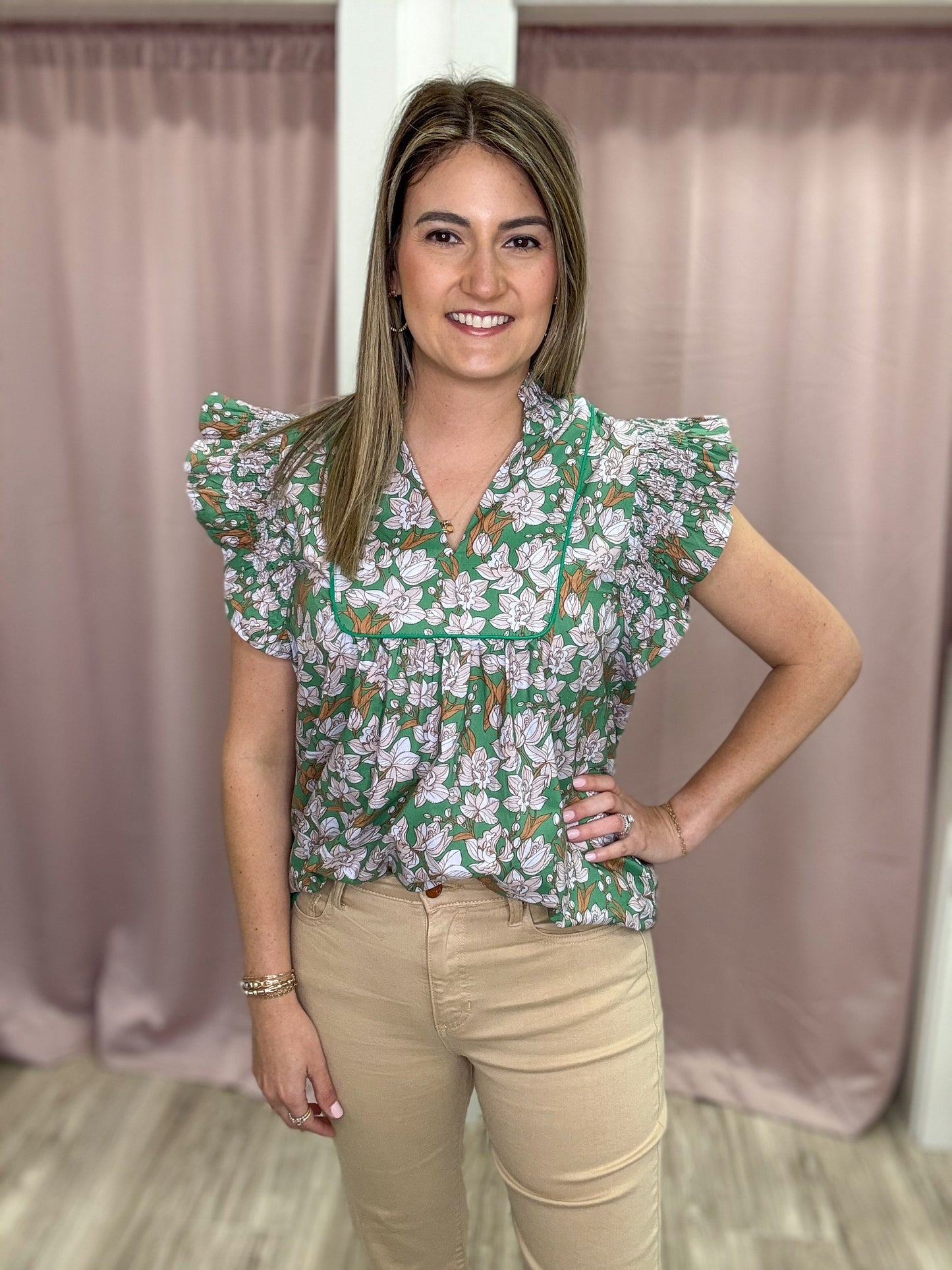 Spring Floral Top