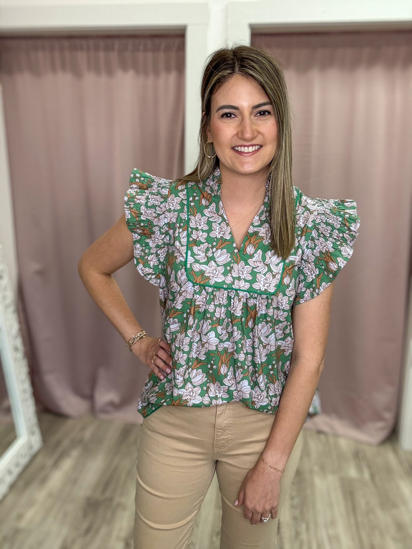 Spring Floral Top