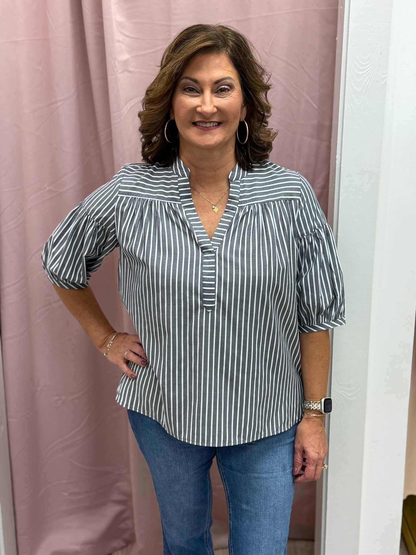 Smoky Striped Top