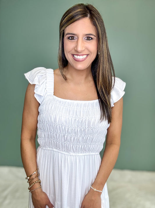 White Midi Dress