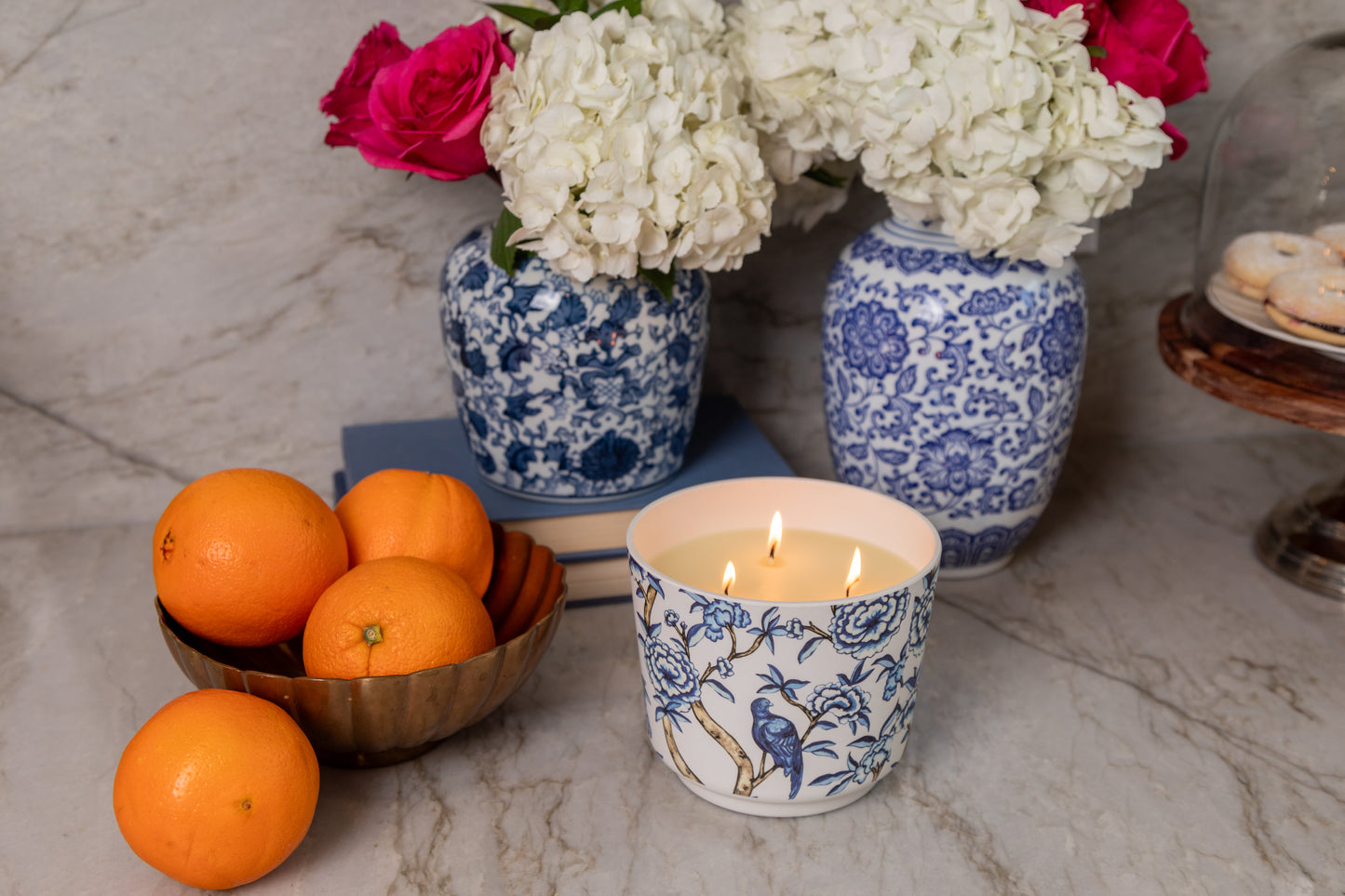 Classic Linen Patterned Candle