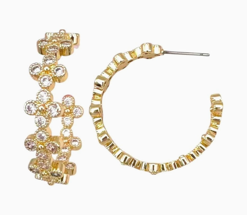 Radiant Hoop Earrings