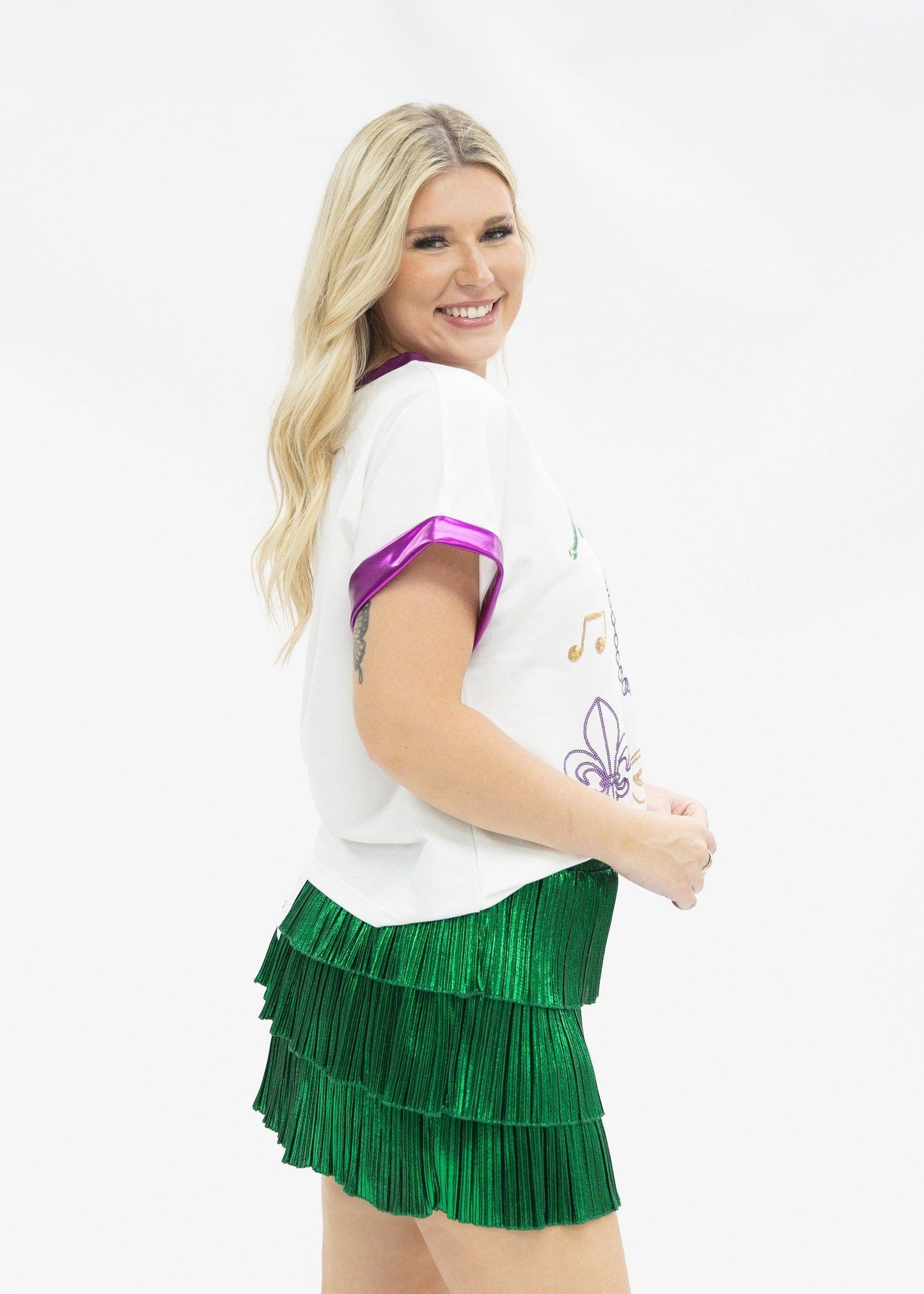 Festive Mardi Gras Top